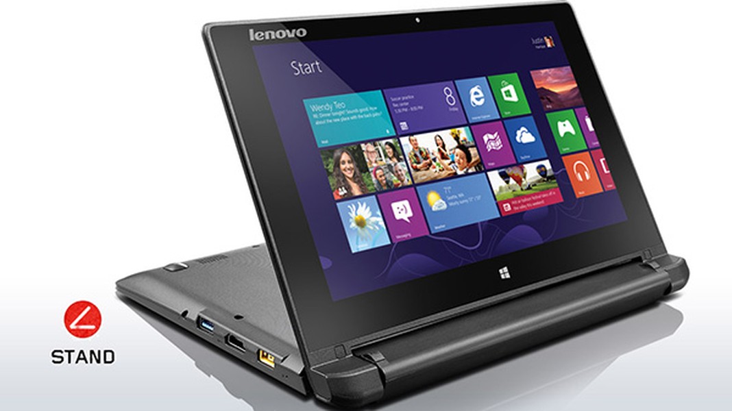 Siêu phẩm Lenovo Flex 10 vừa là laptop kiêm tablet. Lenovo vừa ra mắt laptop Flex 10 với điểm nổi bật là có hai chế độ làm việc và sử dụng vi xử lý Intel Baytrail-M. Vừa có thể sử dụng máy như máy tính xách tay thông thường khi soạn thảo văn bản. Ngoài ra, người dùng có thể lật màn hình 300 độ để biến Flex 10 thành máy tính bảng có giá đỡ, phục vụ nhu cầu cảm ứng, chat web hoặc thưởng thức phim.